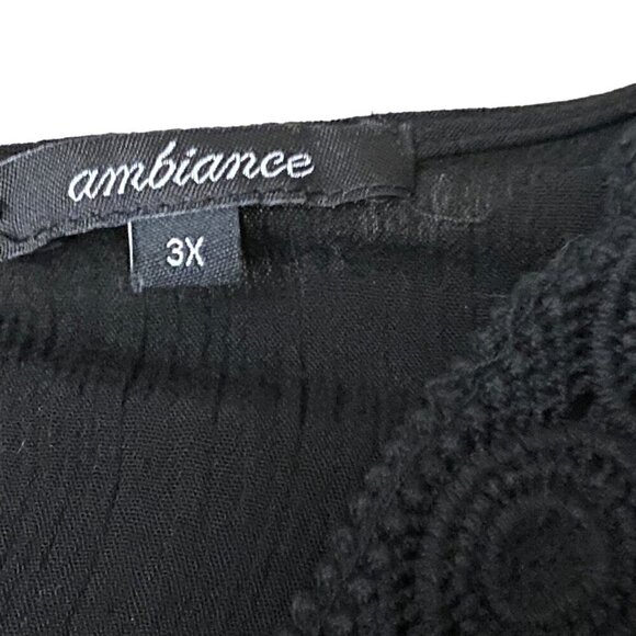 Ambiance Boho Crinkle Gauze Romper in Black - Picture 7 of 8